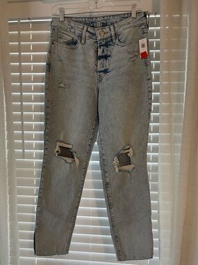 Old Navy Light Wash Distressed Women's Jeans